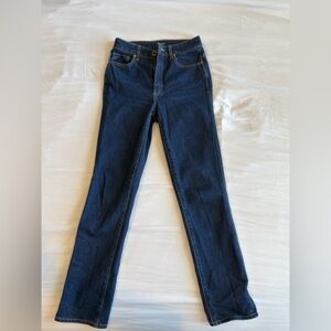 KHAITE Dark Blue Straight-Leg Jeans